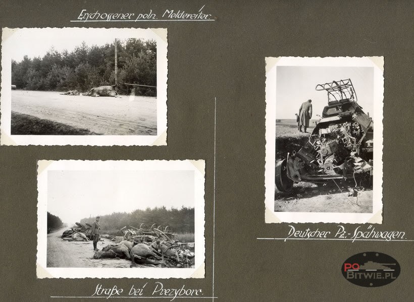 [PSW][#350]{002}{b} s.Pz.Sp.Wg (FU) Sd.Kfz.232 (6 Rad), Aufkl.Abt.(mot.).X, WH-207087, 'Ludendorf', droga Jędrzejów-Motkowice, brak przodu (A.Pz.Abw.Abt.14.001).jpg